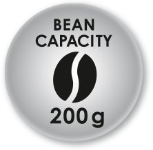 200 gram coffee bean capacity