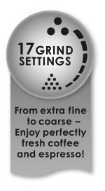 17 different grind settings