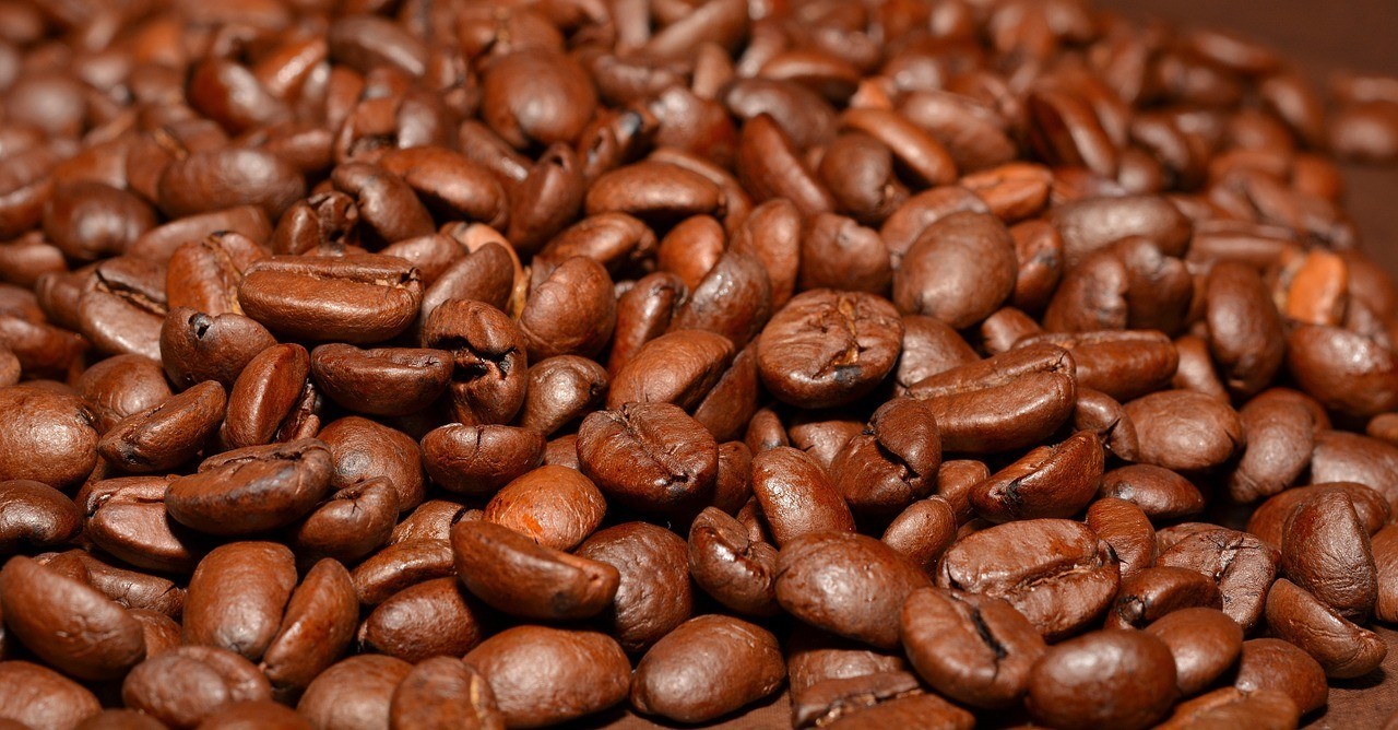 sample of coffee beans