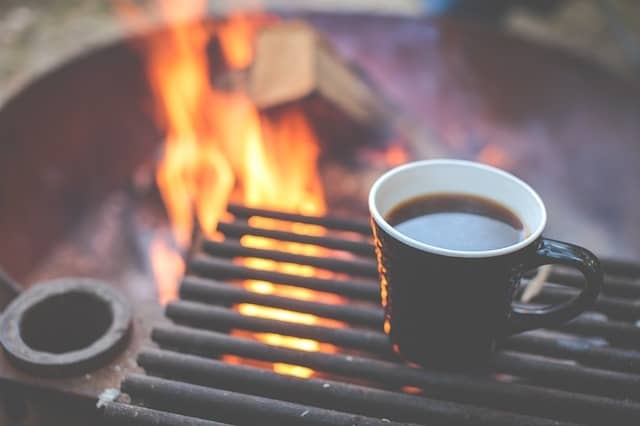 How to make coffee outdoors