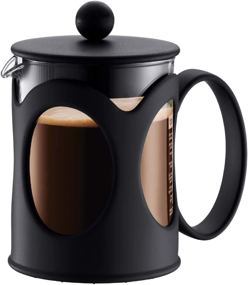 Bodum 10683-01 Kenya French Press Coffee Maker, Borosilicate Glass - 4-Cup