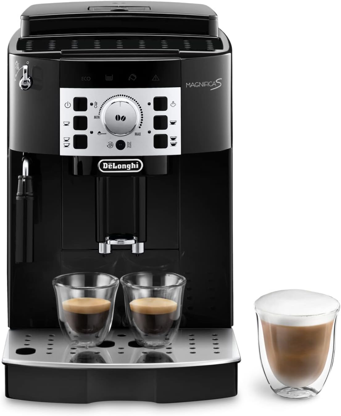 De'Longhi Magnifica S, Automatic Bean to Cup Coffee Machine, Espresso and Cappuccino Maker, ECAM22.110.B, 1.8 liters,Black [Amazon Exclusive]